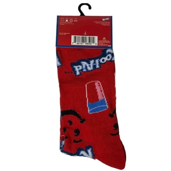 Kool-Aid Red Novelty Crew Socks - Picture 3 of 6